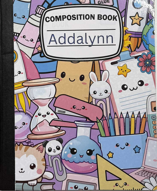 Personalized-Theme Laminated Composition Notebook
